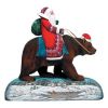 Коллекционная игрушка Дед Мороз на буром медведе