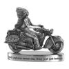 Скульптура-мотоцикл "Old Indians Newer Die", 23 см