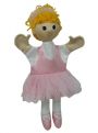 Кукла надевающаяся на руку с ногами "Балерина розовая"