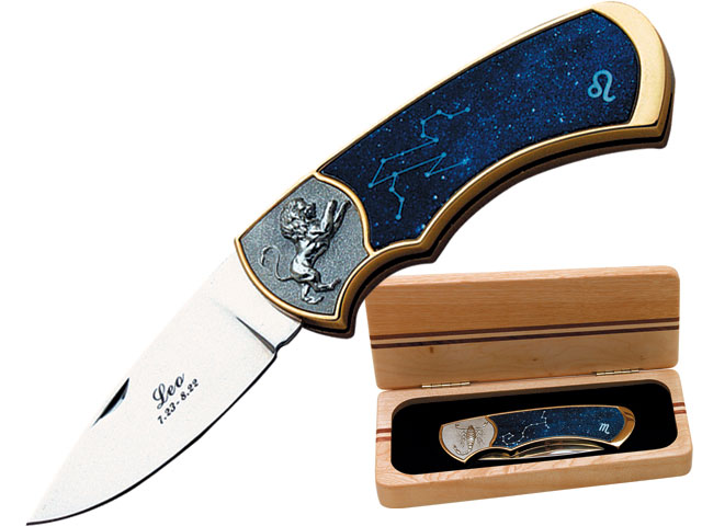 Нож "Знак зодиака Лев" в подарочном футляре Donart