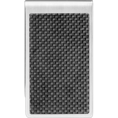 Зажим для купюр "Carbon fibre" латунь\платина\карбон от Dunhill
