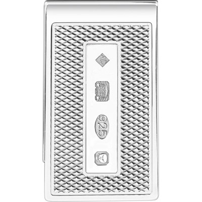 Зажим для денег "Diamand pattern" серебро от Dunhill