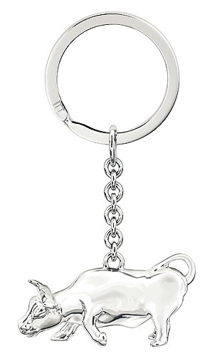 Брелок "Bull" серебро от Dunhill