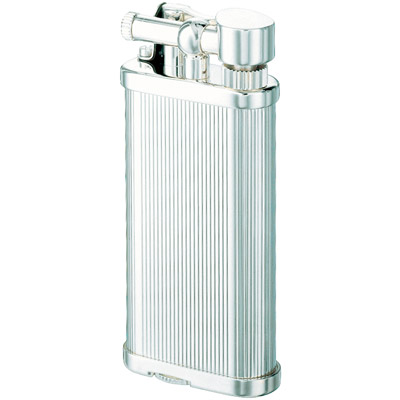 Зажигалка "Vertical lines" латунь/серебрение от Dunhill