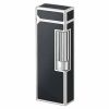 Зажигалка "Black lacquer roller" латунь/палладий/черный лак