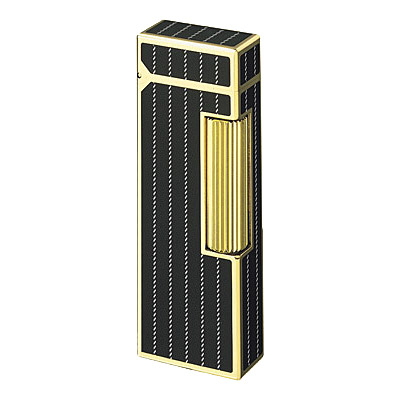 Зажигалка "Gemline gold" латунь/позолота/черный лак от Dunhill