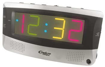 Электронные часы с будильником и радио Спектр
