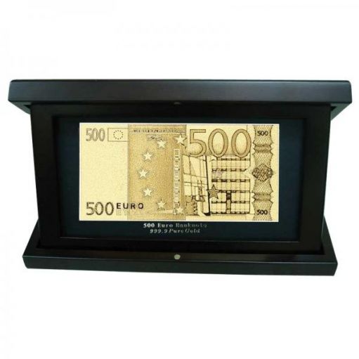 "Банкнота 500 Евро" в деревянной шкатулке Golden Group
