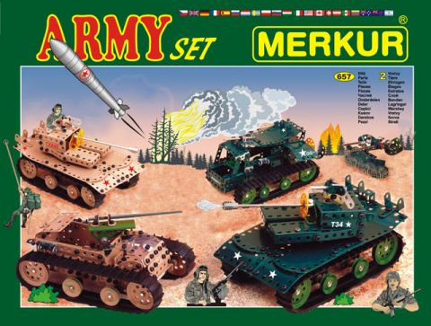 Металлический конструктор Merkur ARMY Set