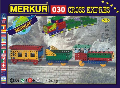 Металлический конструктор Merkur M030 Поезд-экспресс