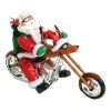 Электромеханическая новогодняя игрушка Дед Мороз на мотоцикле
