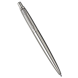 Шариковая ручка Parker Jotter Premium, Shiny SS Chiselled