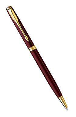 Шариковая ручка Parker Sonnet Slim K439, LaqRed GT