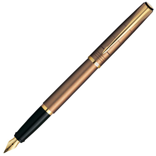 Ручка перьевая Parker Latitude F197 Brown