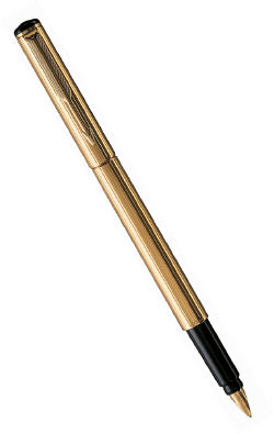 Ручка перьевая Parker Rialto F90 Gold Plated