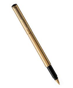 Перьевая ручка Parker Rialto F90, Gold Plated, коробка P.921