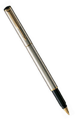 Ручка перьевая Parker Rialto F91 Silver Plated