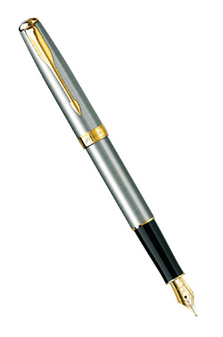 Перьевая ручка Parker Sonnet F527, St. Steel GT