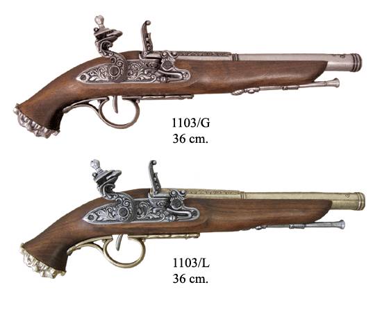 Пистоль пиратский, 18 в, системы флинтлок