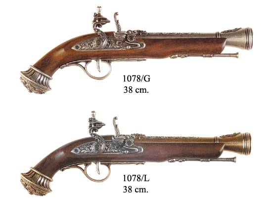 Пистоль системы флинтлок, 18 в.