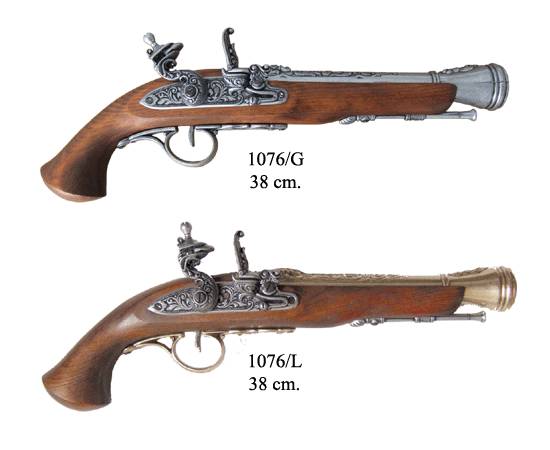 Пистоль системы флинтлок, 18 в.