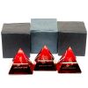 Сувенир Пирамида гороскоп красная 6 см хрусталь (12 шт в упак)
