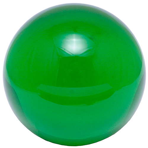 Сувенир Шар зеленый 8 см хрусталь (без подставки)