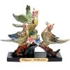 Сувенир Птицы на мосту 13 см цветной фарфор