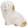Сувенир Собака малая белый фарфор 7 см