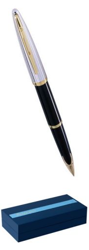 Перьевая ручка Waterman Carene, Black/Silver