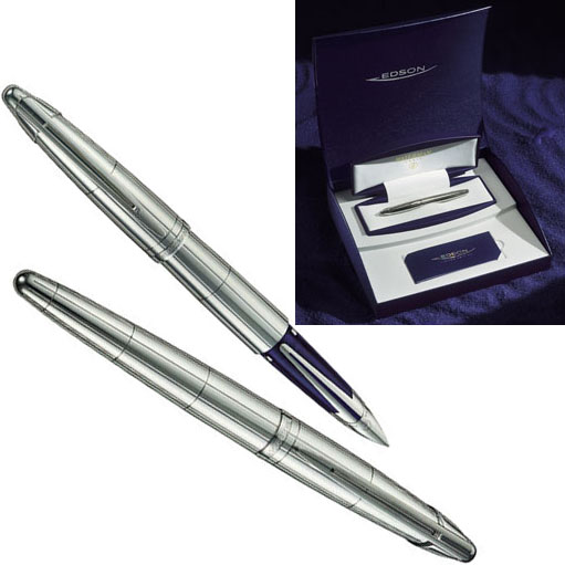 Перьевая ручка Waterman Edson White Silver