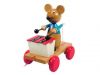 Деревянная игрушка-каталка Woody - Мышка с ксилофоном
