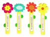 Детский термометр, с цветочком