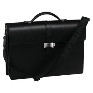 Портфель Montblanc 4810 Westside черный с двумя отделениями