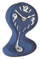 ЧАСЫ НАСТОЛЬНЫЕ пережатые Crazy Clock blue, slate ANTARTIDEE