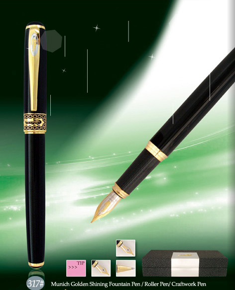 Подарочная ручка Munich Golden Clip Art Pen CROCODILE в футляре