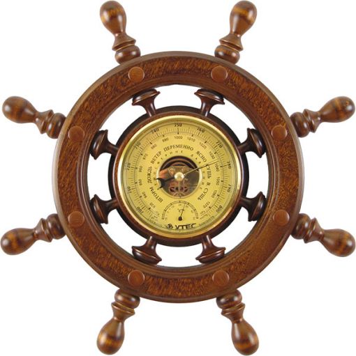 Настенный сувенирный Штурвал (8 ручек) (барометр)