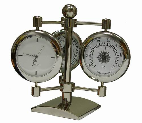 Настольный сувенир с часами. термометром. гигрометром