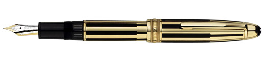 Перьевая ручка Montblanc Meisterstuck Solitaire Gold & Black