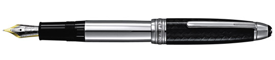 Перьевая ручка Montblanc Meisterstuck Solitaire Carbon Steel