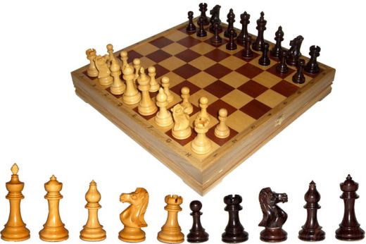 Шахматы классические стандартные деревянные утяжеленные