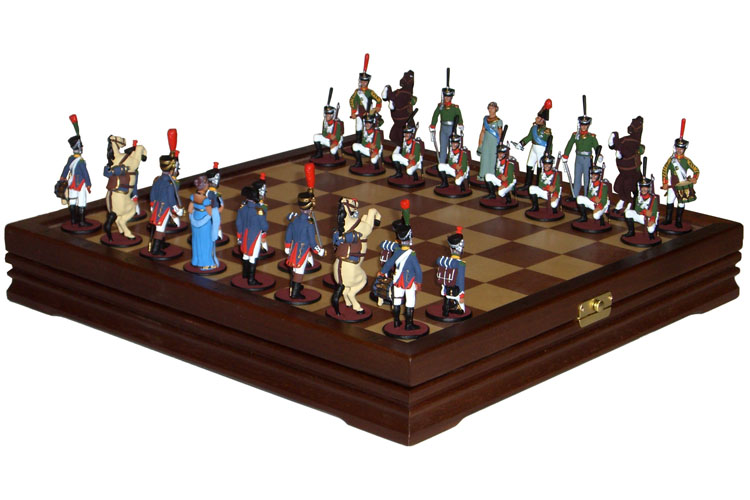 Шахматы исторические с фигурами из олова "Бородино"