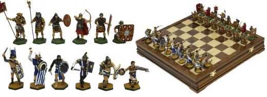 Шахматы "Битва Римлян с Гладиаторами"