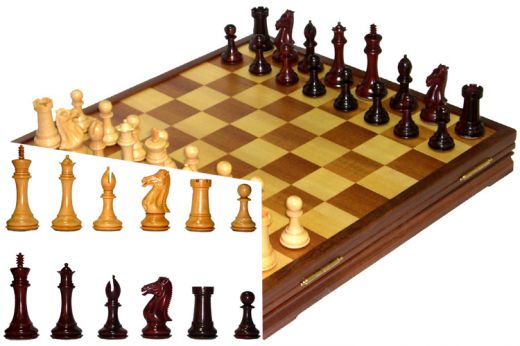 Шахматы классические большие деревянные утяжеленные