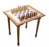 Стол шахматный с фигурами (массив березы)