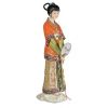 Кукла коллекционная "Китаянка с веером в оранжевом" 32 см.