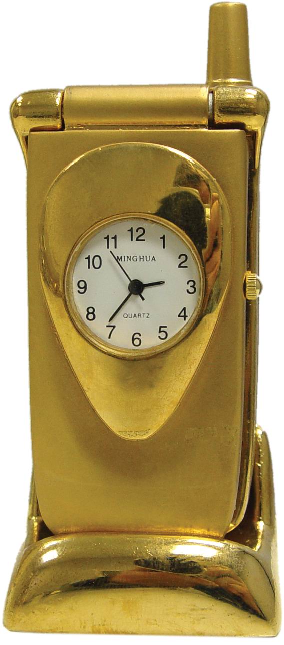 Настольный сувенир с часами "Телефон"