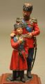 Оловянная модель "Император Николай II с сыном"